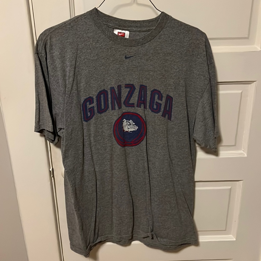 Gray Nike Gonzaga Basketball Shirt - Size Large